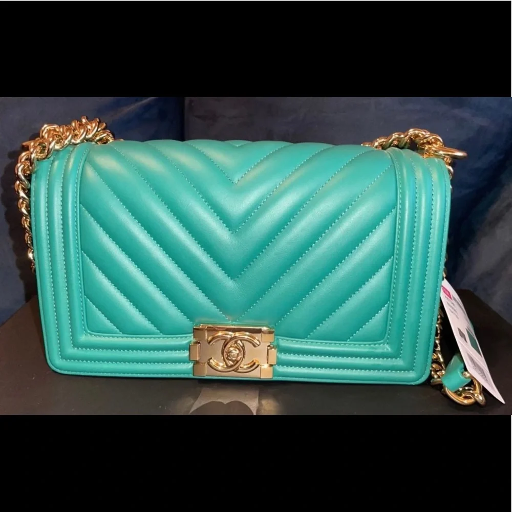 Brand New! Chanel Aqua Size Medium - Picture 1 of 1